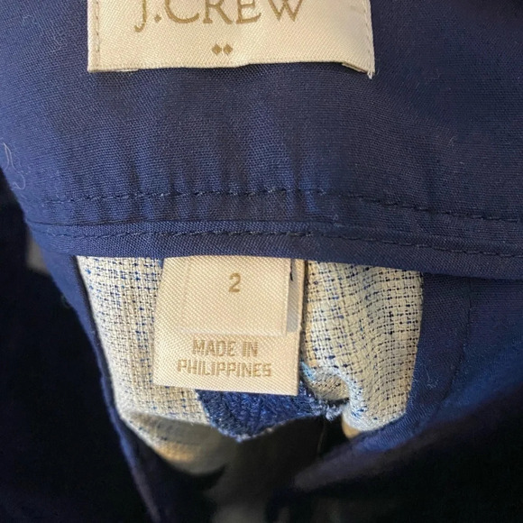 J. Crew Factory Basketweave Ikat Cotton Shorts Size 2 - Picture 6 of 6